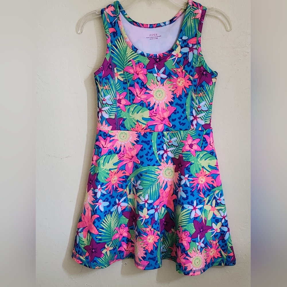 Piper m 7/8 Floral Skater Dress